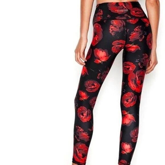 Victoria's Secret Victoria Sport Knockout Rose Print Athletic Ankle Leggings - Picture 3 of 11